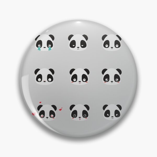 Item preview, Cute Animal Friendly Panda face Sticker Pack - Panda Bear Pattern - Gift for Panda Lovers designed and sold by CaitU.