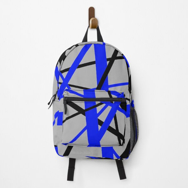 Item preview, Lines Of Blue and Black Geometric Pattern (On Grey) designed and sold by taiche.