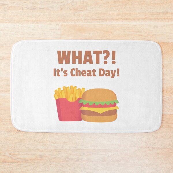 Item preview, What Its Cheat Day, French Fries and Burger designed and sold by rustydoodle.