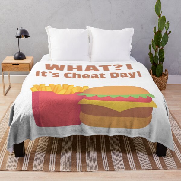 Item preview, What Its Cheat Day, French Fries and Burger designed and sold by rustydoodle.