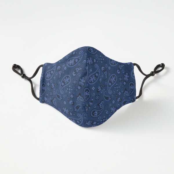 Blue Bandana Paisley Fitted 3-Layer