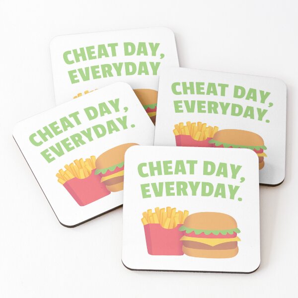 Item preview,  Fries and Burger, Cheat Day, Everyday designed and sold by rustydoodle.
