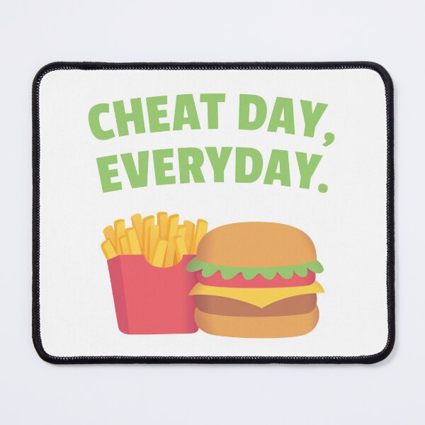 Item preview,  Fries and Burger, Cheat Day, Everyday designed and sold by rustydoodle.