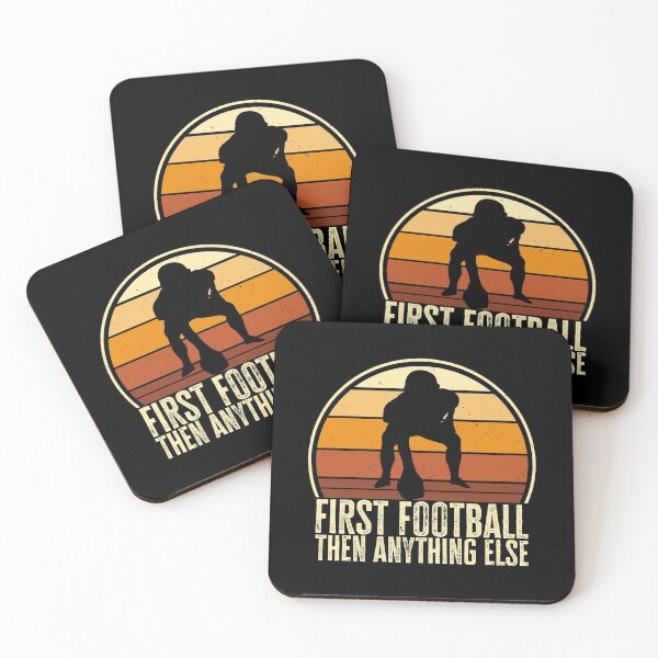Item preview, First Football, Then Anything Else. Funny Football Player Quote, Gift for Football Fans designed and sold by AS-Shirts.