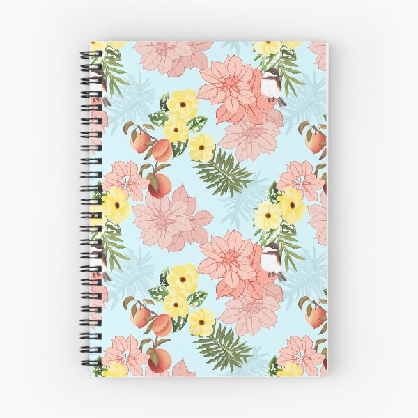 Item preview, Peachy Florals l designed and sold by Vinita Upadhya.