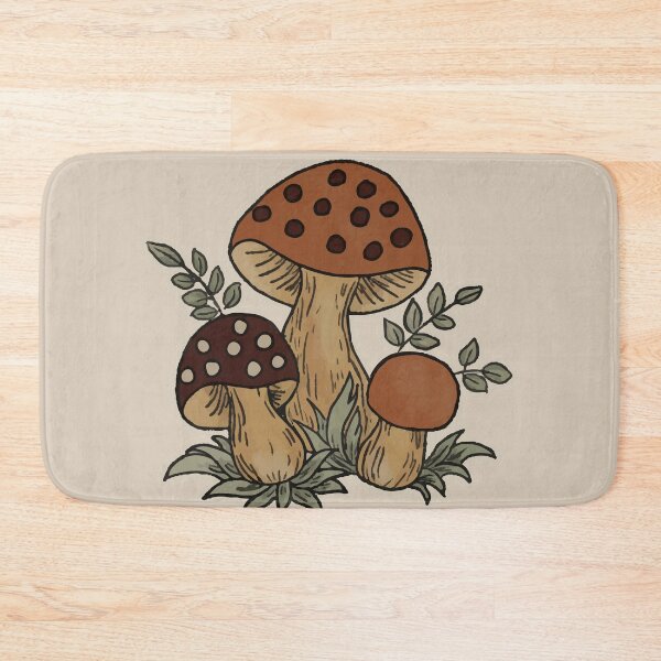 Merry Mushroom Bath Mat