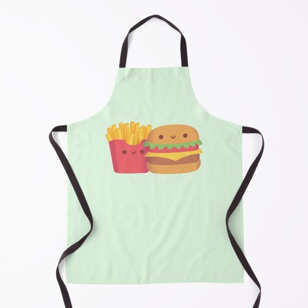 Item preview, Cute French Fries And Burger Pair designed and sold by rustydoodle.