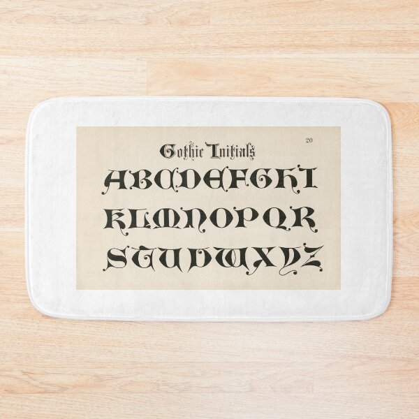 Item preview, Gothic Lettering designed and sold by ShineAesthetic.