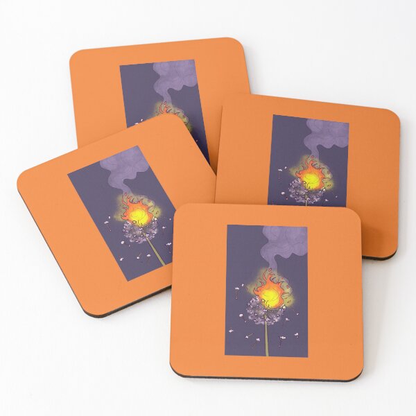 Item preview, flaming dandelion designed and sold by paperghostt.