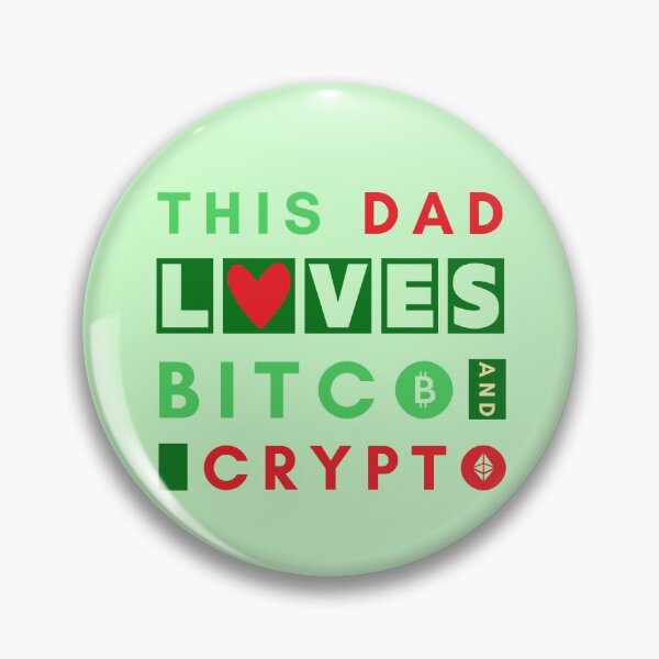 Item preview, This Dad Loves Bitcoin and Crypto designed and sold by DoherDesigns.