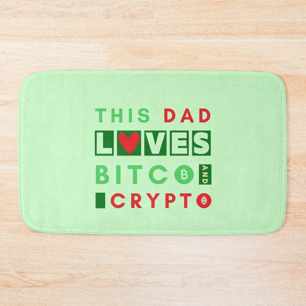Item preview, This Dad Loves Bitcoin and Crypto designed and sold by DoherDesigns.