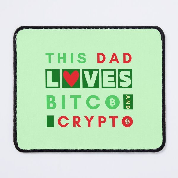 Item preview, This Dad Loves Bitcoin and Crypto designed and sold by DoherDesigns.