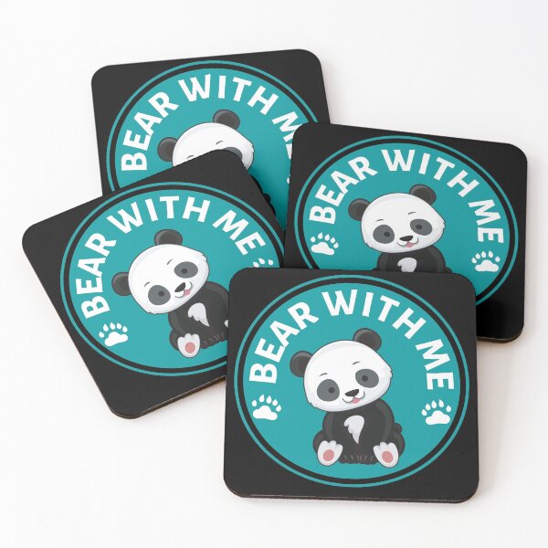 Item preview, Bear with me Panda Pun- Cute Animal Friendly Panda - Gift for Panda Lovers designed and sold by CaitU.