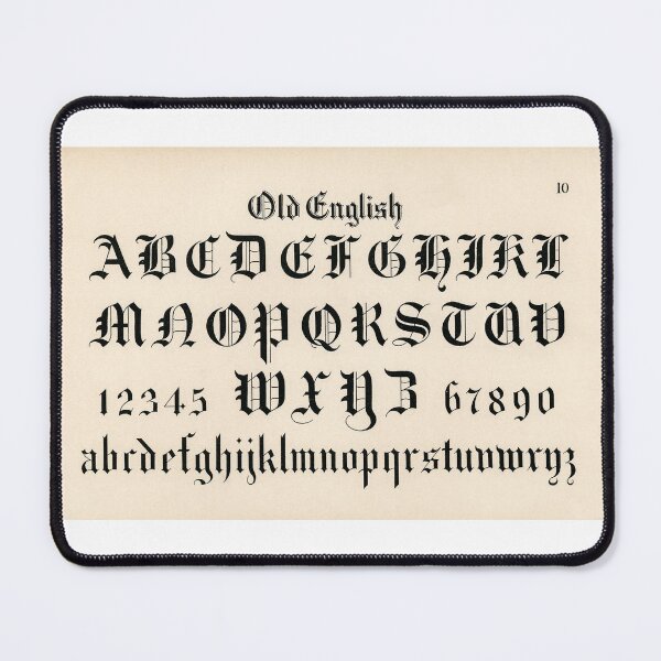 Item preview, Old English calligraphy designed and sold by ShineAesthetic.