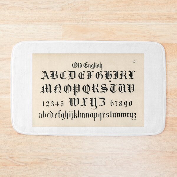 Item preview, Old English calligraphy designed and sold by ShineAesthetic.