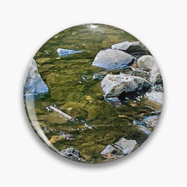 Item preview, Rock Stream Rocky Pebbles Stones Christian Nature Creation He Lives Oregon designed and sold by CreationViewArt.