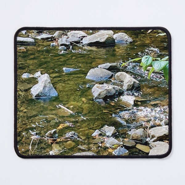 Item preview, Rock Stream Rocky Pebbles Stones Christian Nature Creation He Lives Oregon designed and sold by CreationViewArt.