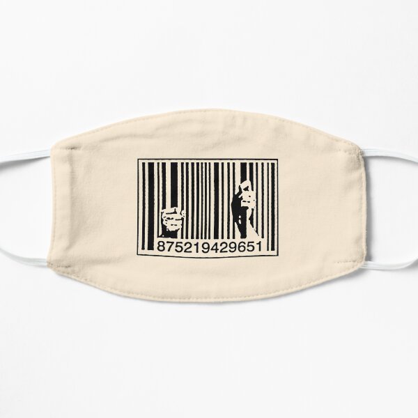 Banksy graffiti consumerism Flat Mask