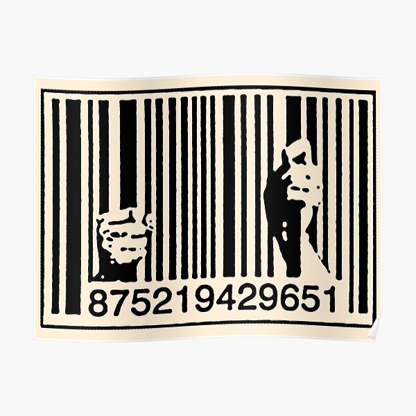 Banksy graffiti consumerism Poster