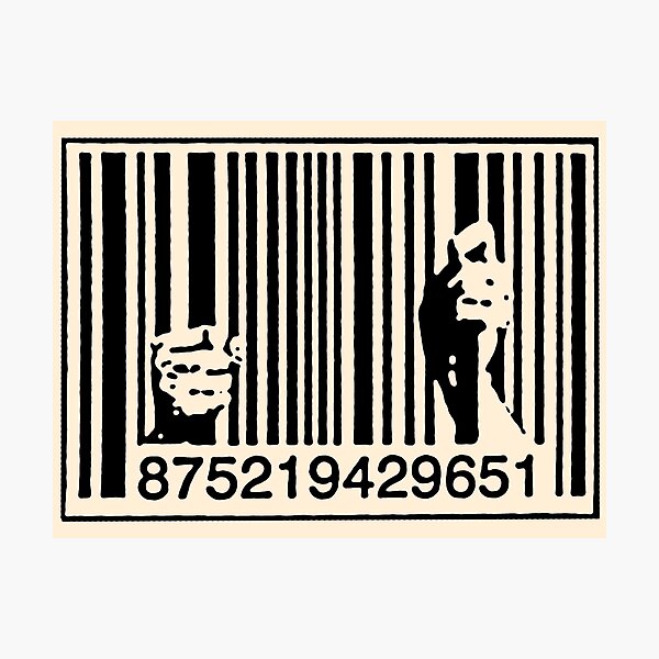Banksy graffiti consumérisme Impression photo