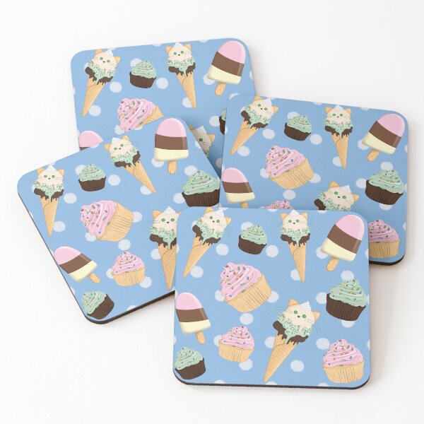 Item preview, Ice cream and Cupcakes in Sky Blue designed and sold by nintendolover13.