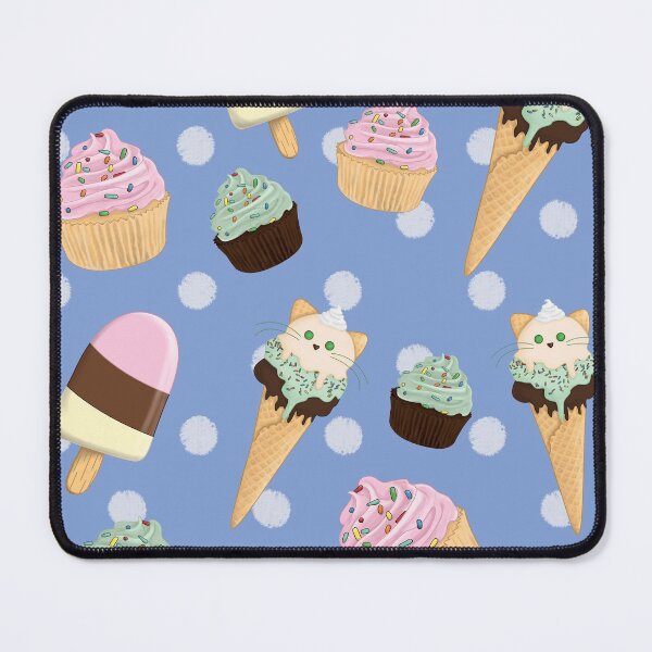 Item preview, Ice cream and Cupcakes in Cerulean Blue designed and sold by nintendolover13.