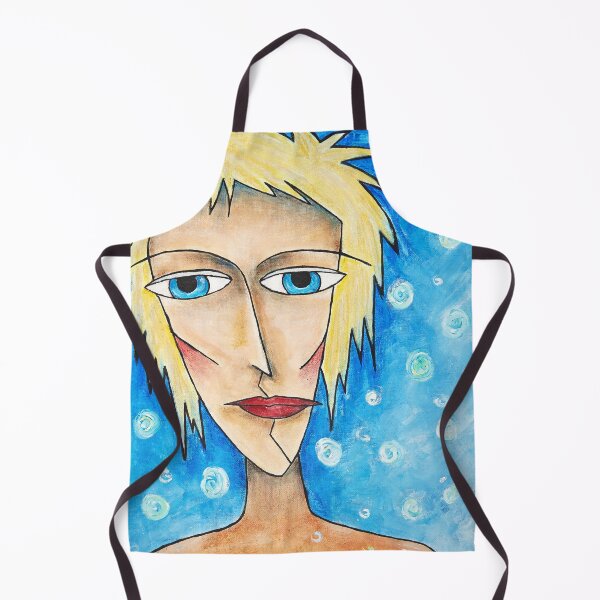 Item preview, Abstract female portrait Blue Harmony designed and sold by ZoJovArt.