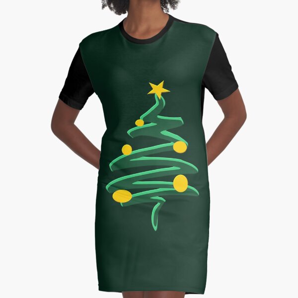 Christmas Graphic T-Shirt Dress