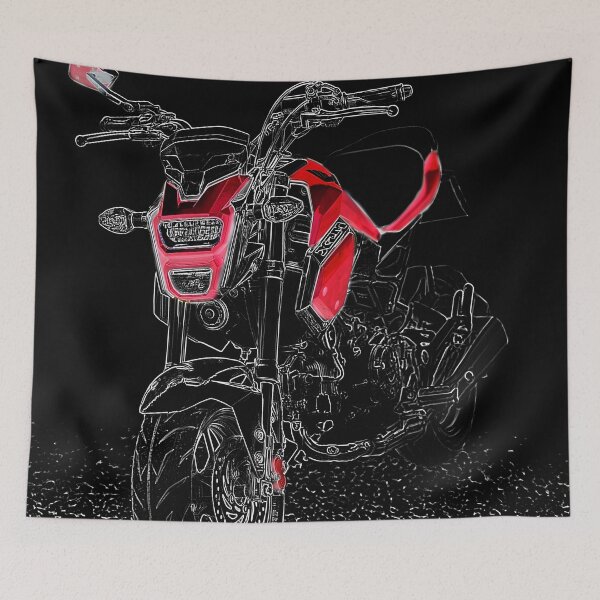 Item preview, Honda MSX 125 Grom in red designed and sold by Huskyyy Designs.