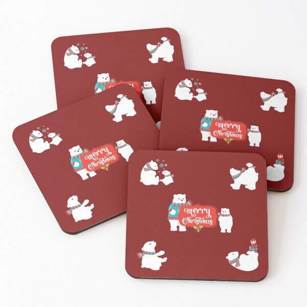Item preview, Winter holiday/Christmas sticker pack - Christmas polar bears designed and sold by Kidzz.