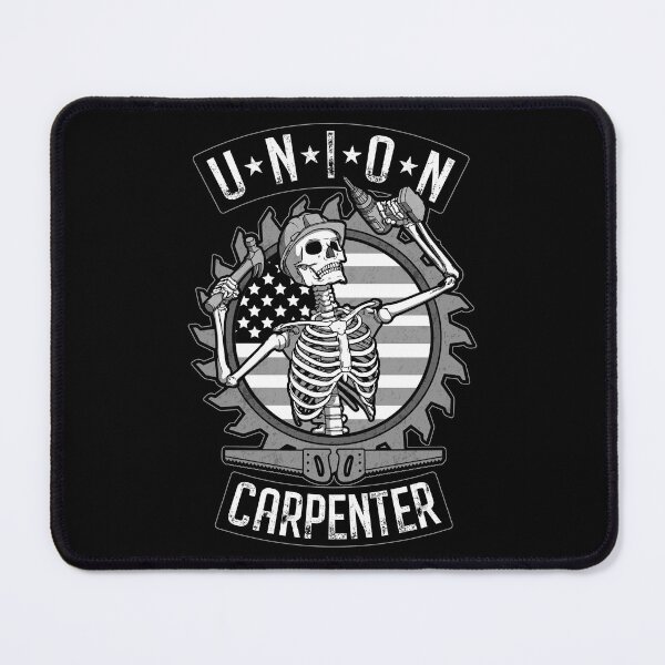 Item preview, Union Carpenter Skeleton USA Flag Woodworker Goth Carpentry designed and sold by GrandeDuc.