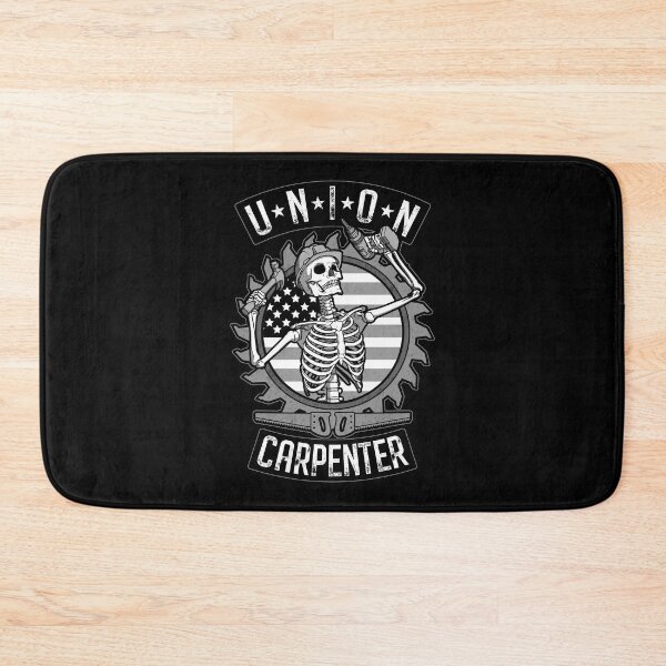 Item preview, Union Carpenter Skeleton USA Flag Woodworker Goth Carpentry designed and sold by GrandeDuc.