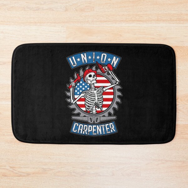 Item preview, Union Carpenter Skeleton USA Flag Woodworker Goth Carpentry designed and sold by GrandeDuc.
