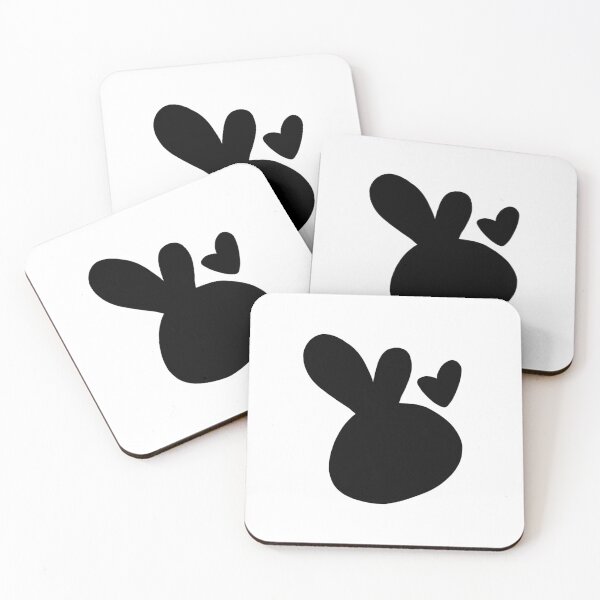 Item preview, Bunny love silhouette designed and sold by HuiCreations.