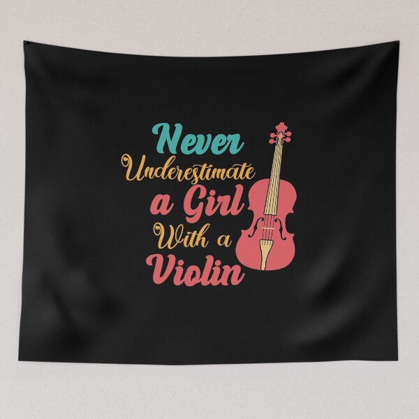 Item preview, Never Underestimate a Girl with a Violin designed and sold by eazycorner.