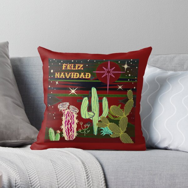 Feliz Navidad Throw Pillow