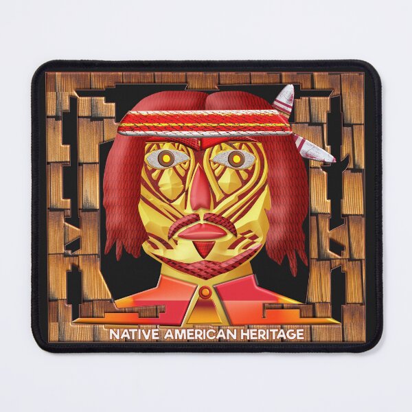 Item preview, THE PORTRAIT OF A WISE AND BRAVE NATIVE AMERICAN CHIEF, ENLIGHTENED WITNESS OF HIS TIME - HAPPY NATIVE AMERICAN HERITAGE DAY! designed and sold by Ralek.
