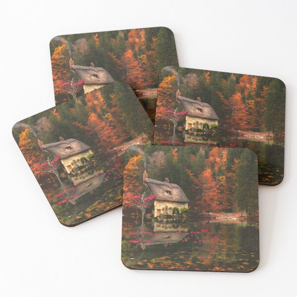 Item preview, Cottage At Autumn Glory Lake designed and sold by Alisonchambers2.