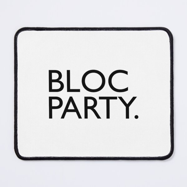 Item preview, BLOC PARTY band logo black on white designed and sold by NaturelyBox.