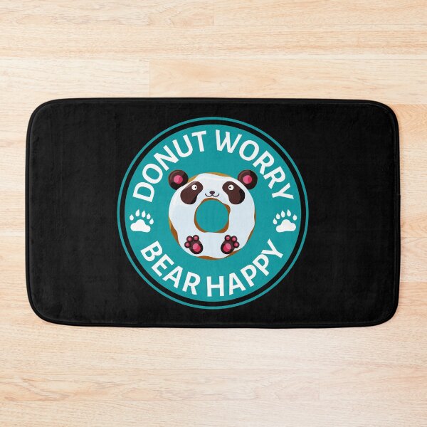 Item preview, Donut worry Bear Happy Panda Pun- Cute Animal Friendly Panda - Gift for Panda Lovers and Donut Lovers designed and sold by CaitU.