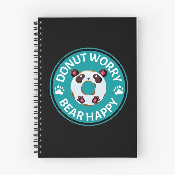 Item preview, Donut worry Bear Happy Panda Pun- Cute Animal Friendly Panda - Gift for Panda Lovers and Donut Lovers designed and sold by CaitU.