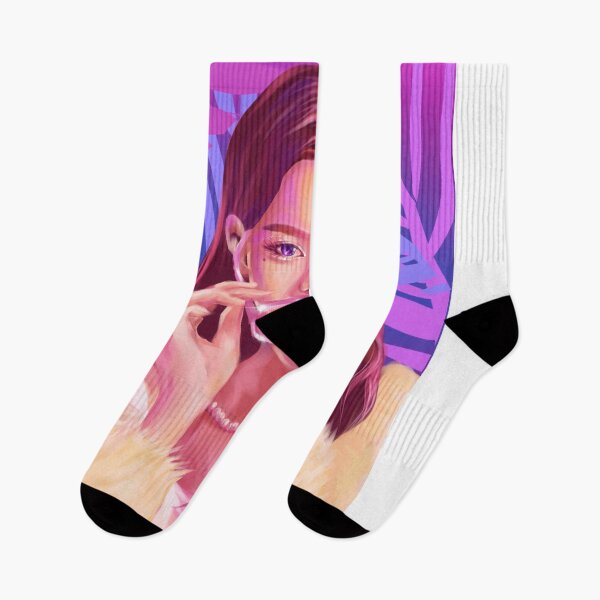Item preview, izone wonyoung purple kpop fanart stickers posters neon light designed and sold by Krystal Li.