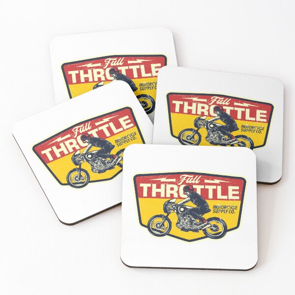 Item preview, Vintage Full Throttle Motorcycle Supply Co. Retro designed and sold by Vector Scout Lab.