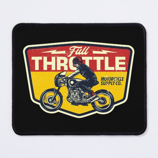 Item preview, Vintage Full Throttle Motorcycle Supply Co. Retro designed and sold by Vector Scout Lab.