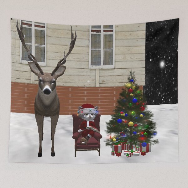 Item preview, christmas cat designed and sold by The Poette.