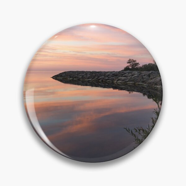 Item preview, Colorful Cove - Still and Soft Dawn on Lake Ontario designed and sold by Georgia Mizuleva.