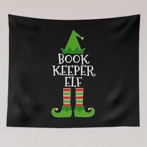 Item preview, Book Keeper Elf - Funny Book Keeping Team Christmas design designed and sold by TopRatedDesigns.
