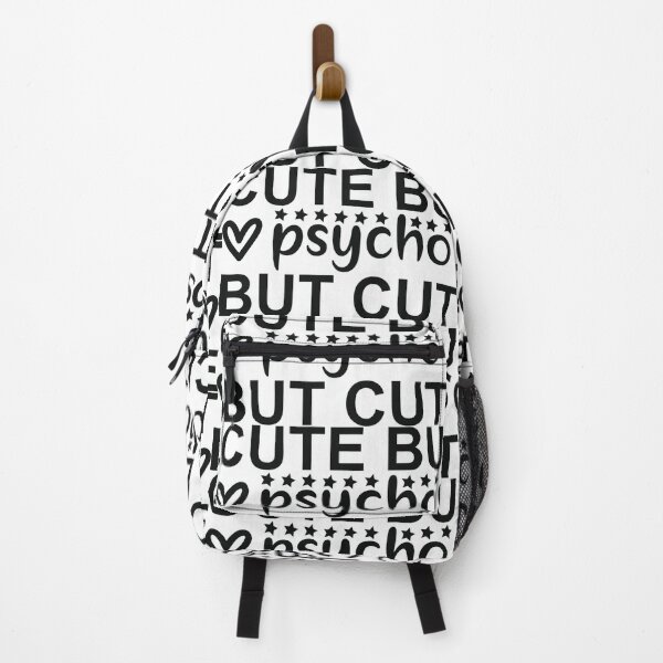 Item preview, Cute psycho but cute - funny quotes, funny meme designed and sold by Delandor.