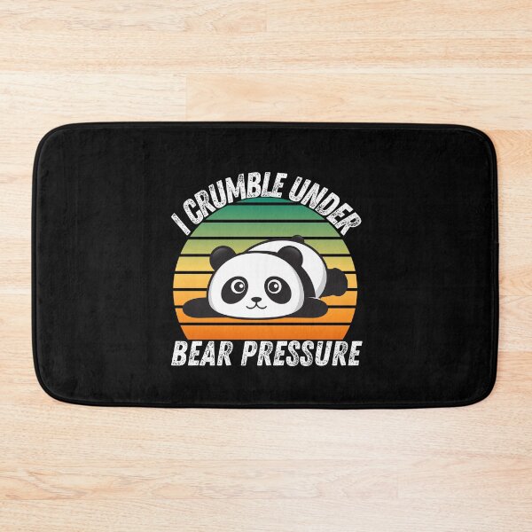 Item preview, Vintage Sunset I crumble under Bear Pressure Panda Pun- Cute Animal Friendly Panda - Gift for Panda Lovers designed and sold by CaitU.