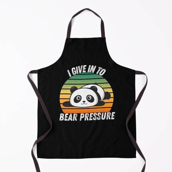Item preview, Vintage Sunset I give in to Bear Pressure Panda Pun- Cute Animal Friendly Panda - Gift for Panda Lovers designed and sold by CaitU.